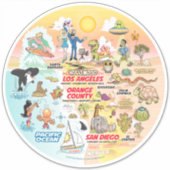 SoCal Sunset Aufkleber (Vorderseite)