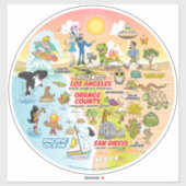 SoCal Sunset Aufkleber (Blatt)