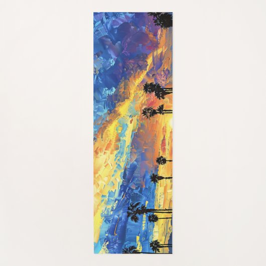 SoCal Sunset Dreams Yogamatte (Vorderseite)