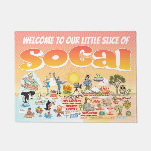 SoCal Sunset Fußmatte (Vorderseite)