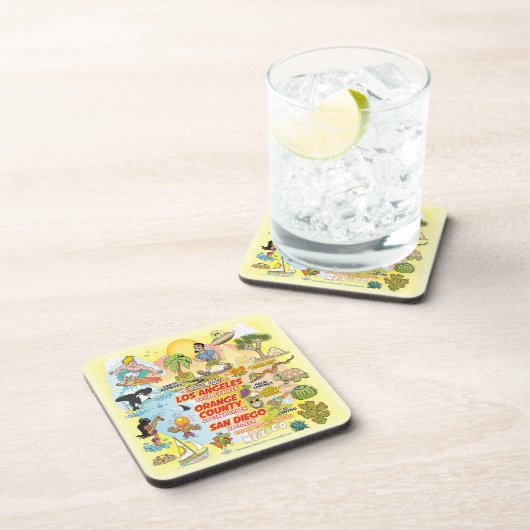 SoCal Sunset Getränkeuntersetzer (Rechte Seite)