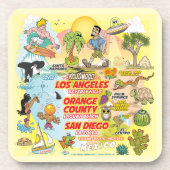 SoCal Sunset Getränkeuntersetzer (Vorderseite)