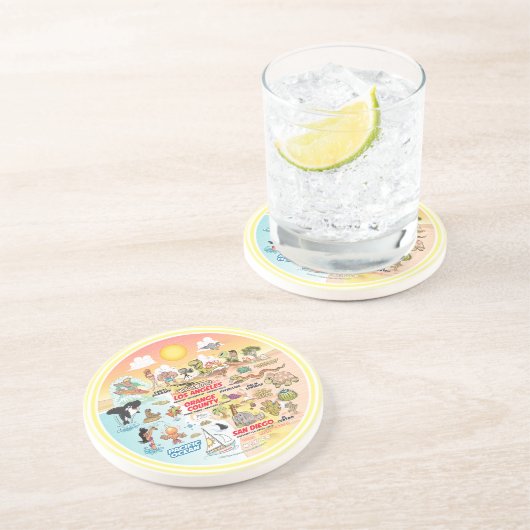 SoCal Sunset Getränkeuntersetzer (Seite)