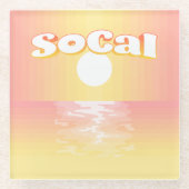 SoCal Sunset Glasuntersetzer (Vorderseite)