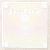 SoCal Sunset Glasuntersetzer (Rückseite)