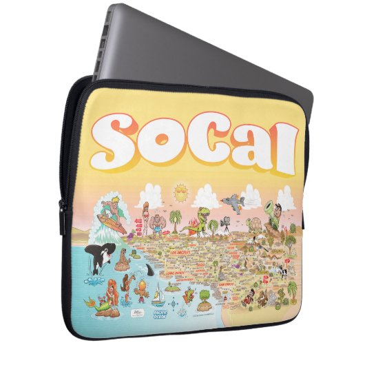 SoCal Sunset Laptopschutzhülle (Vorne Rechts)