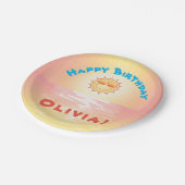 SoCal Sunset Pappteller (Schrägansicht)