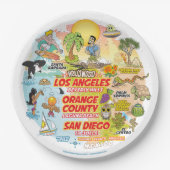 SoCal Sunset Plate Pappteller (Vorderseite)