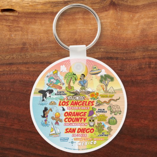 SoCal Sunset Schlüsselanhänger (Rückseite)