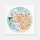 SoCal Sunset Serviette (Vorderseite)