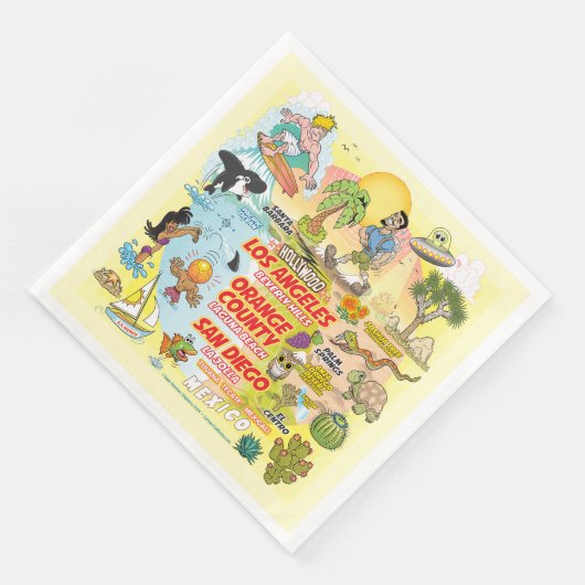 SoCal Sunset Serviette (Ecke)