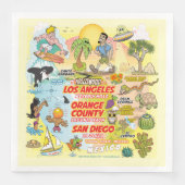 SoCal Sunset Serviette (Vorderseite)