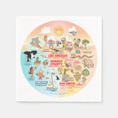 SoCal Sunset Serviette (Vorderseite)