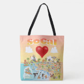 SoCal Sunset Tote Bag Tasche (Vorderseite)