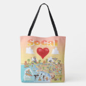 SoCal Sunset Tote Bag Tasche (Rückseite)