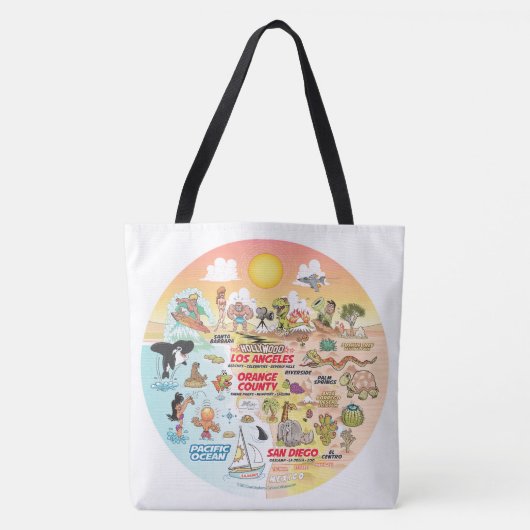 SoCal Sunset Tote Bag Tasche (Vorderseite)