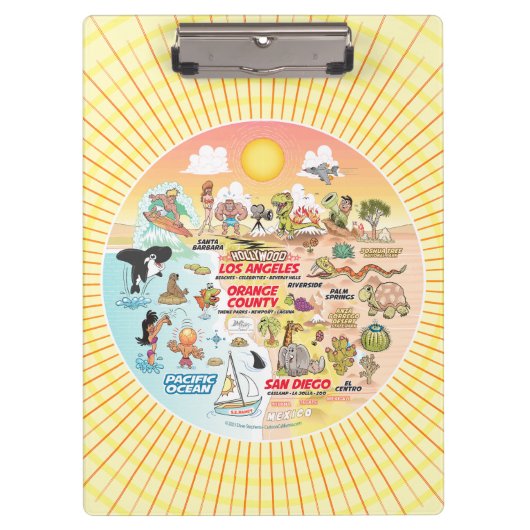 SoCal Sunshine Klemmbrett (Vorderseite)
