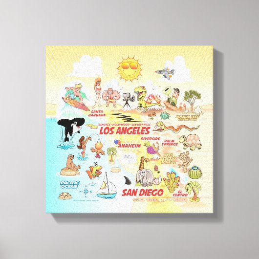 Socal Sunshine Leinwanddruck (Vorderseite)