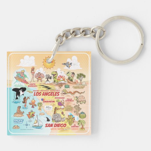 Socal Sunshine Schlüsselanhänger (Rückseite)