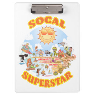 SoCal Superstar Klemmbrett