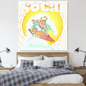 SoCal Surfer Leinwanddruck (Insitu (Schlafzimmer))