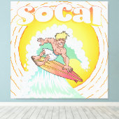 SoCal Surfer Leinwanddruck (Insitu (Holzboden))