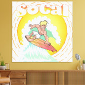 SoCal Surfer Leinwanddruck (Insitu (Wohnzimmer))