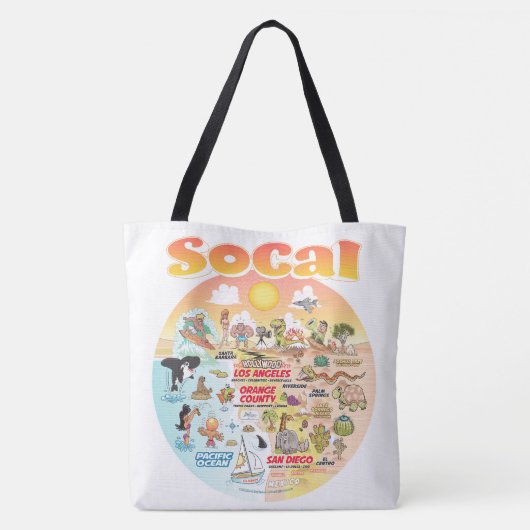 SoCal Tote Bag Tasche (Rückseite)