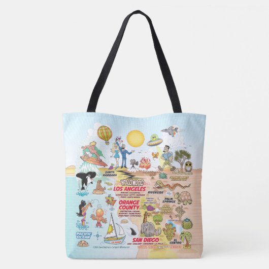 SoCal Tote Bag Tasche (Rückseite)