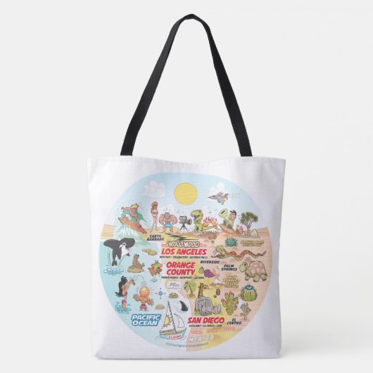 SoCal Tote Bag Tasche (Rückseite)