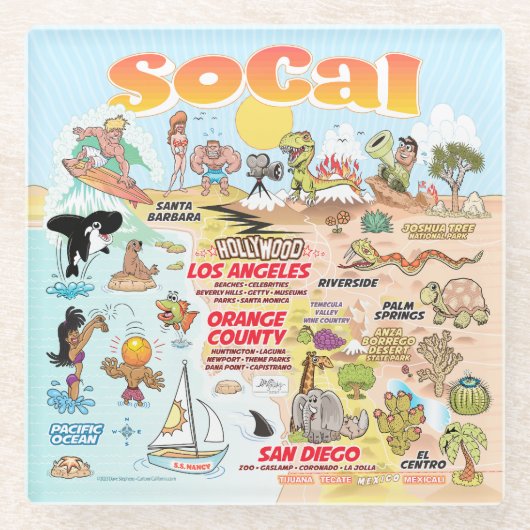 SoCal Untersetzer (Vorderseite)