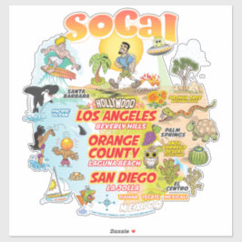 SoCal Vinyl-Aufkleber nach Maß Aufkleber