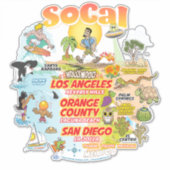 SoCal Vinyl-Aufkleber nach Maß Aufkleber (Vorderseite)