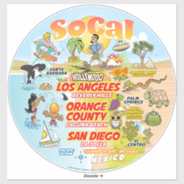 SoCal Vinyl-Aufkleber nach Maß Aufkleber