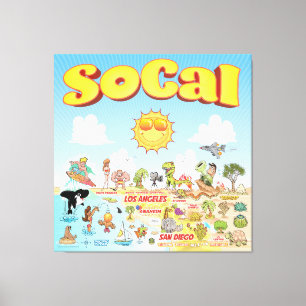 SoCal Wall Art Leinwanddruck