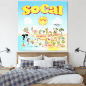 SoCal Wall Art Leinwanddruck (Insitu (Schlafzimmer))