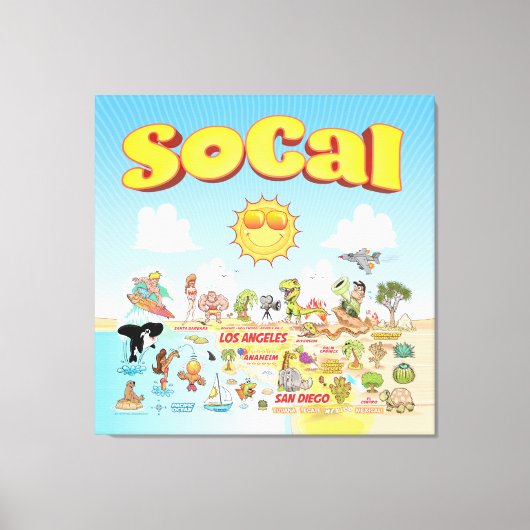 SoCal Wall Art Leinwanddruck (Vorderseite)