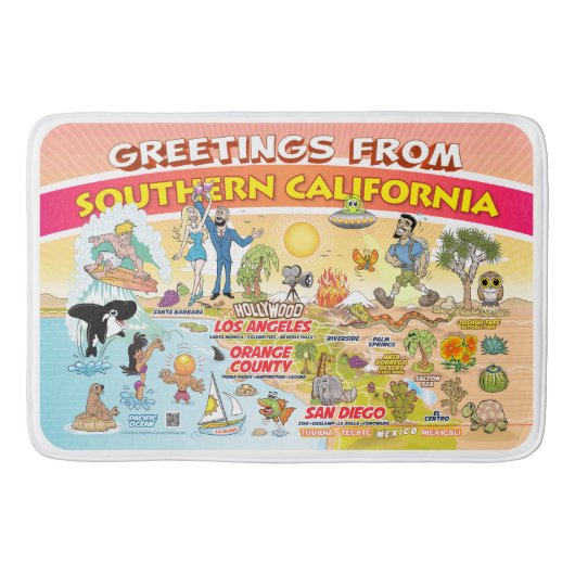 SoCal Welcome Mat Badematte (Vorderseite)
