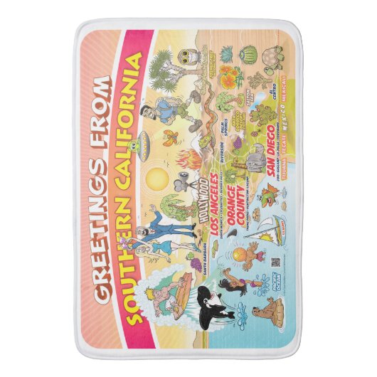 SoCal Welcome Mat Badematte (Vorderseite Vertikal)