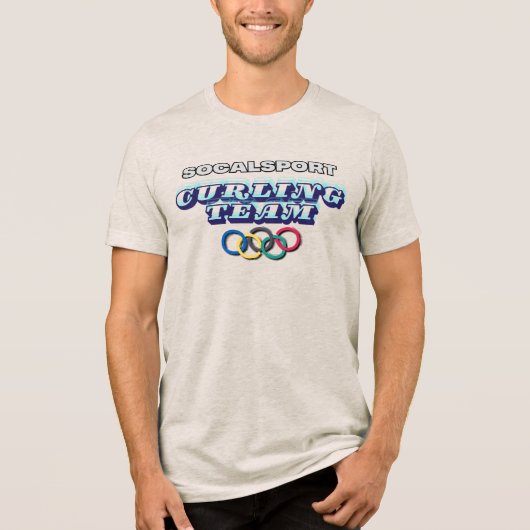 SoCalSport Curling Team Tri-Blend Shirt (Vorderseite)
