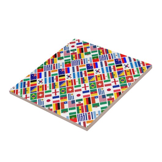 SOCCER 2014 emblems pattern Fliese (Seite)