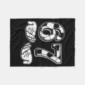 Soccer 67 Six Seven 6 7 Funny Gen Alpha Meme Drip  Fleecedecke (Vorderseite (Horizontal))