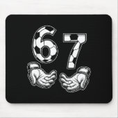 Soccer 67 Six Seven Costume Soccer Lovers Mousepad (Vorne)