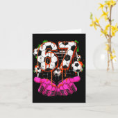 Soccer 67 Six Seven Funny Gen Alpha Meme Drip Boys Karte (Gelbe Blume)