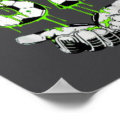 Soccer 67 Six Seven Funny Gen Alpha Meme Drip  Poster (Ecke)