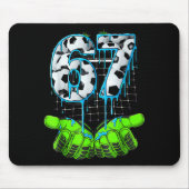 Soccer 67 Six Seven Funny Gen Alpha Meme Mousepad (Vorne)