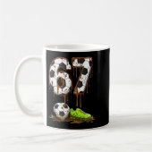 Soccer 67 Six Seven Meme Boys Teens Kids Gen Alpha Kaffeetasse (Links)
