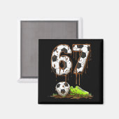 Soccer 67 Six Seven Meme Boys Teens Kids Gen Alpha Magnet (Vorderseite/Rückseite)