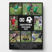 Soccer 7 photo collage team name fotoplatte (Vorderseite)