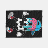 Soccer 9 Year Old Ice Cream Drip Youth 9th Birthda Fleecedecke (Vorderseite (Horizontal))